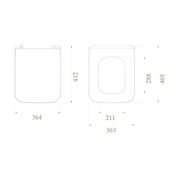 Крышка-сиденье Boheme белый 946